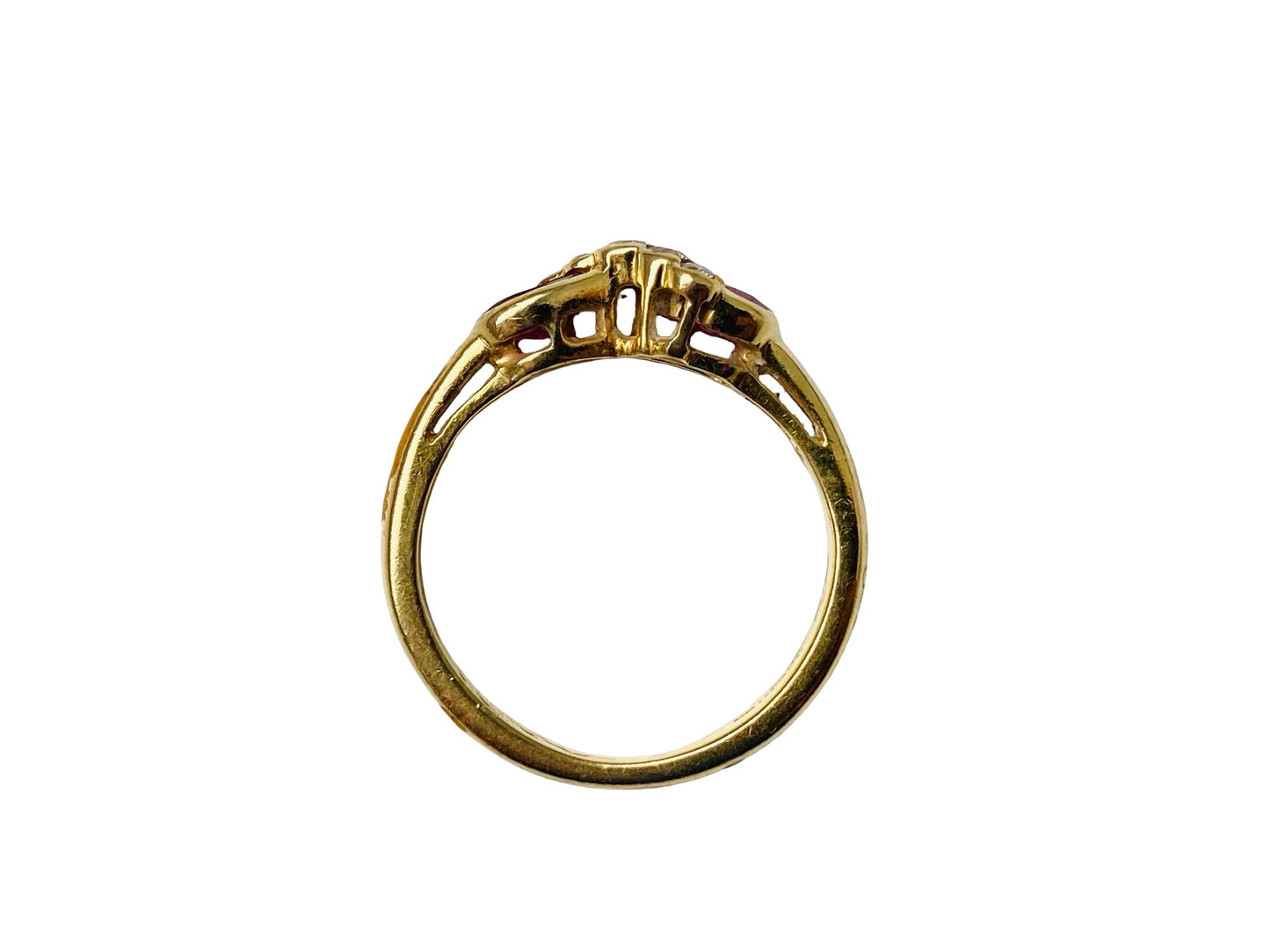 18ct Gold Ruby & Diamond Ring