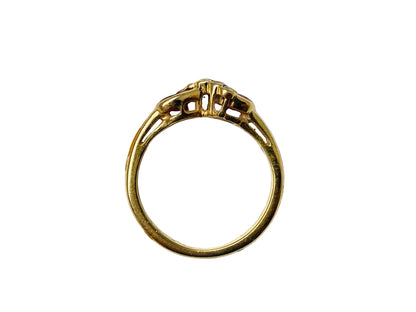 18ct Gold Ruby & Diamond Ring