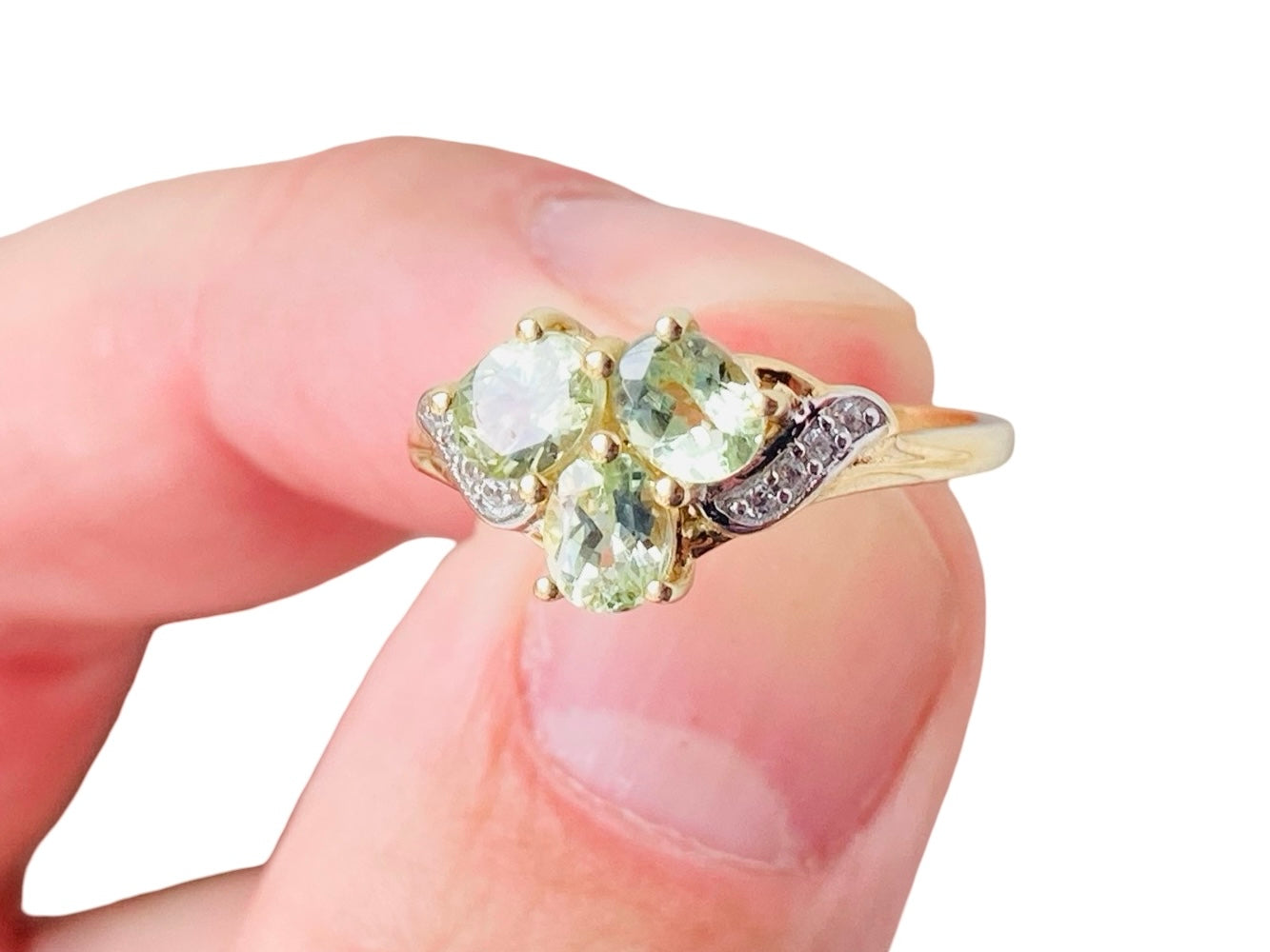 9ct Gold Kijani Garnet & Zircon Ring