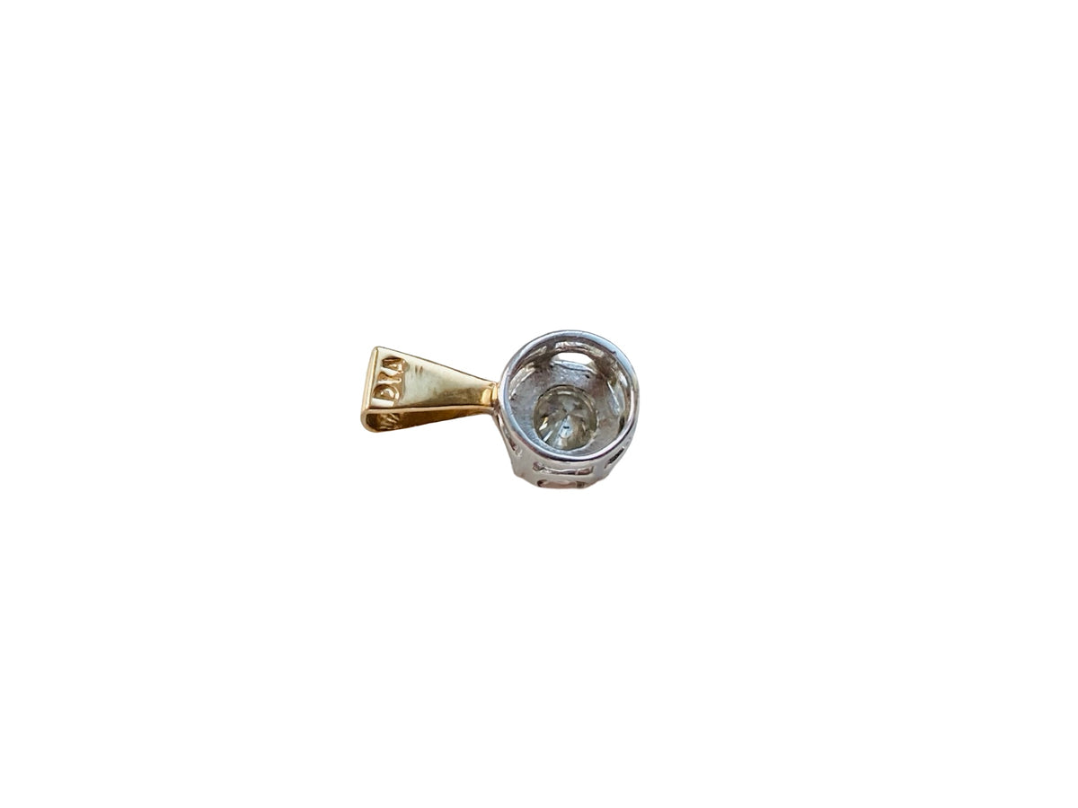 9ct Gold Diamond Solitaire Pendant
