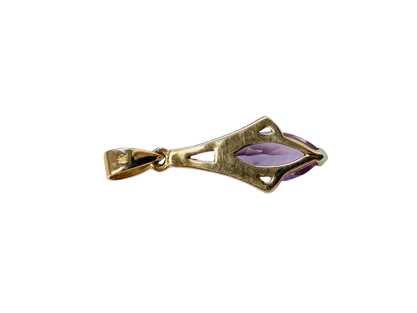 9ct Gold Amethyst Pendant