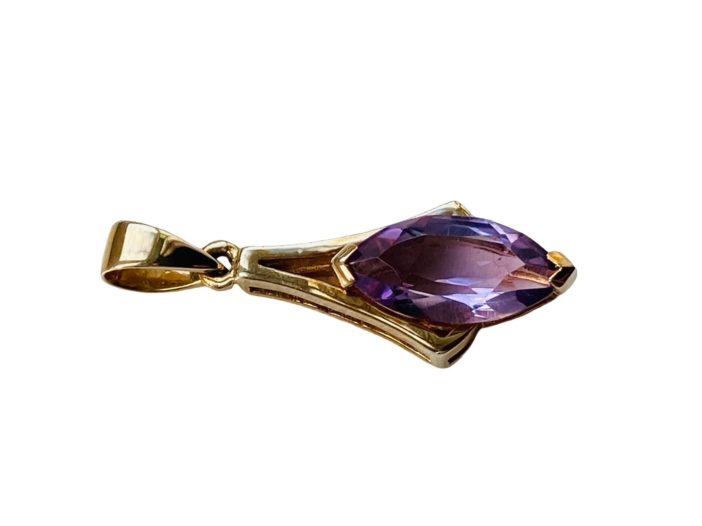 9ct Gold Amethyst Pendant