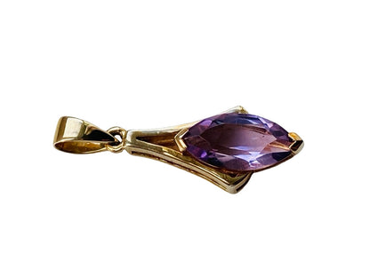 9ct Gold Amethyst Pendant