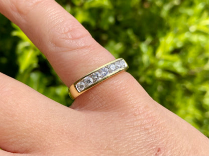 18ct Gold Seven-Stone 0.50ct Diamond Ring