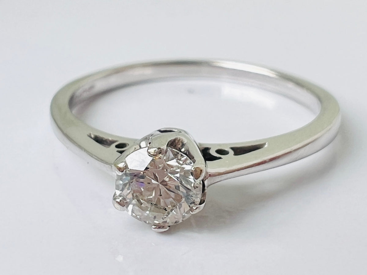 9ct Gold Diamond Solitaire Ring