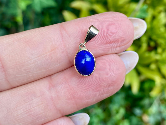 Vintage 9ct Gold Lapis Lazuli Pendant