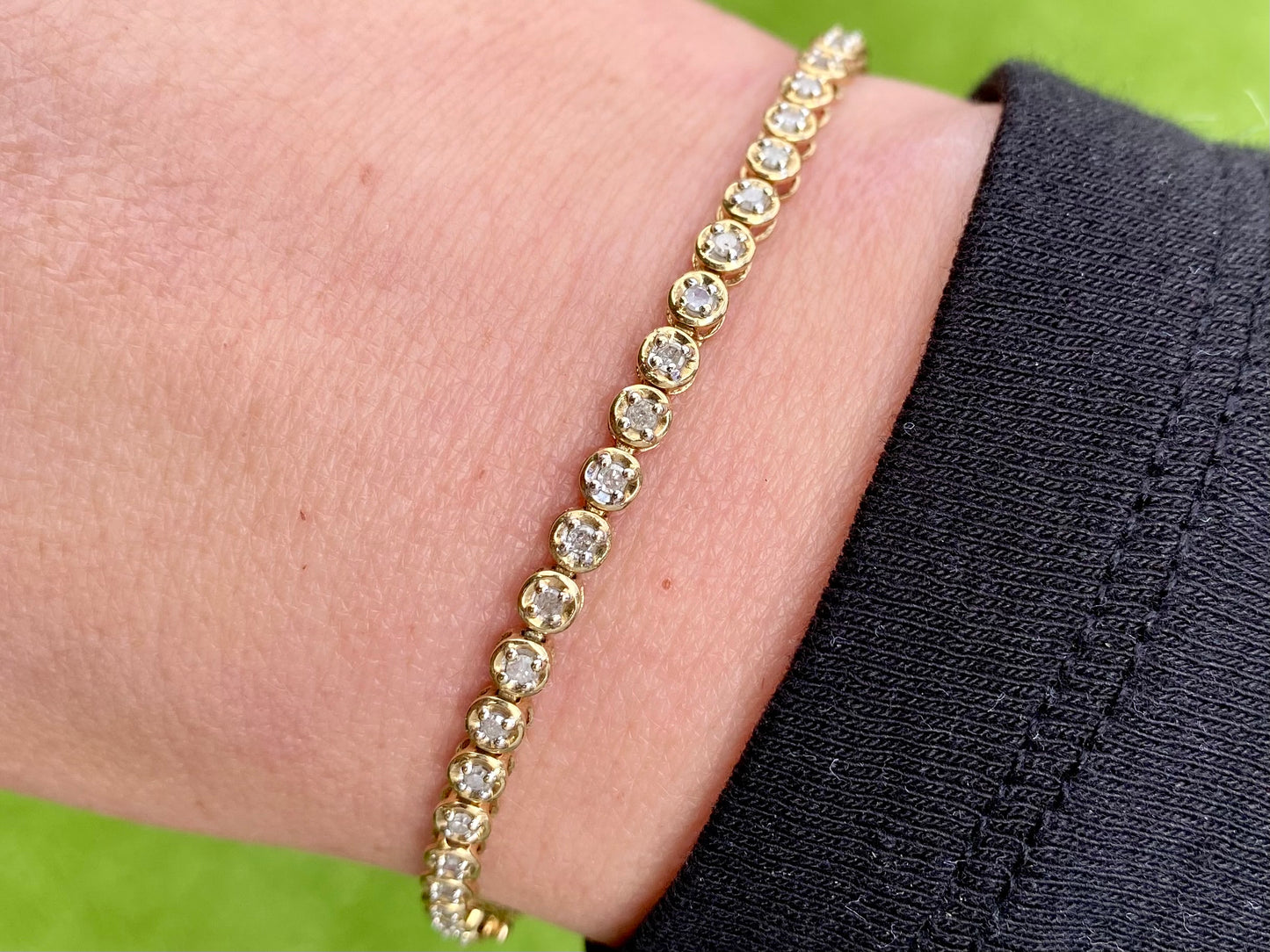 9ct Gold Diamond Bracelet