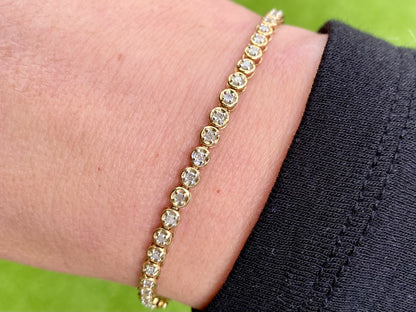 9ct Gold Diamond Bracelet