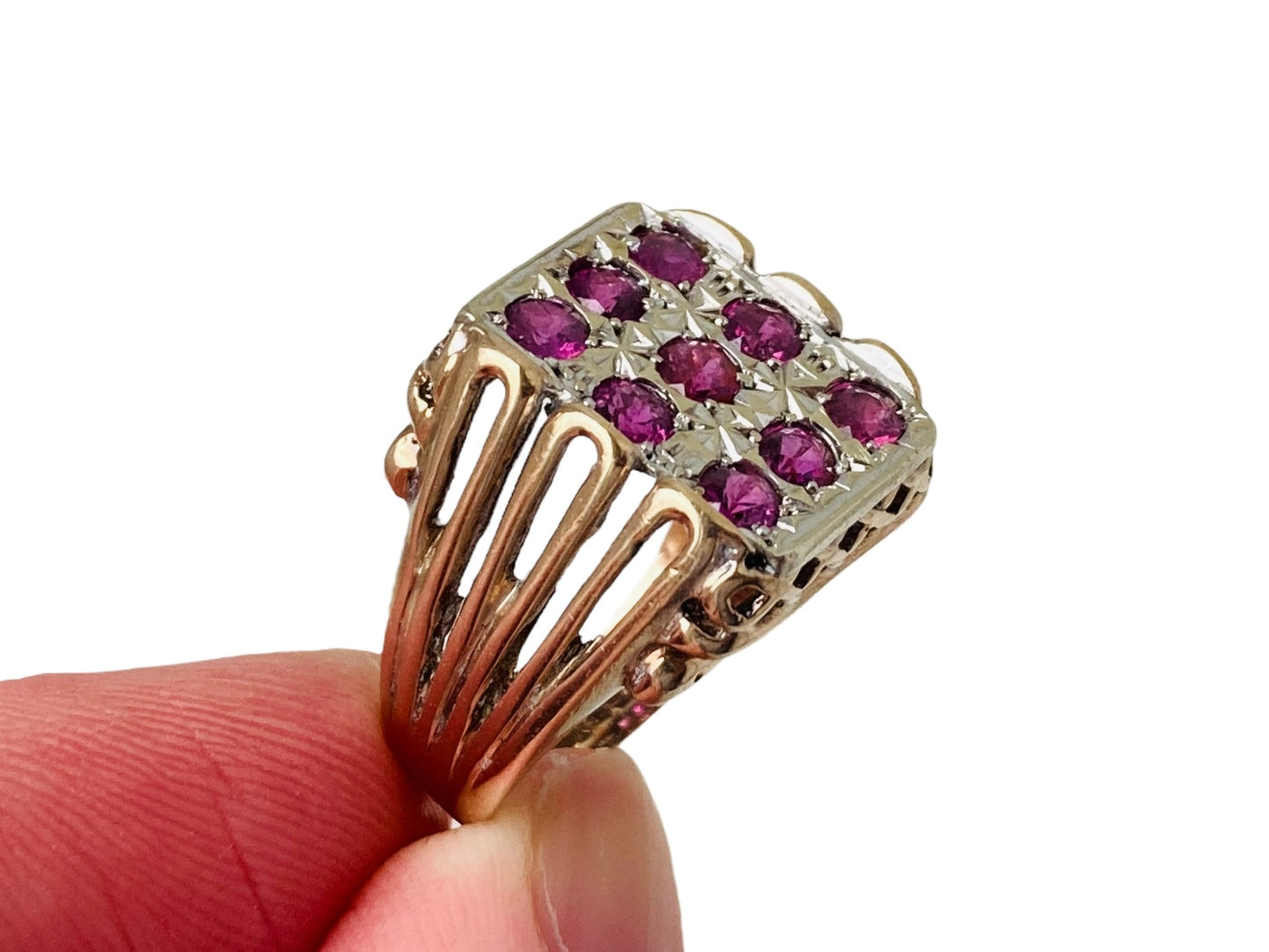 Vintage 9ct Gold Ruby Ring