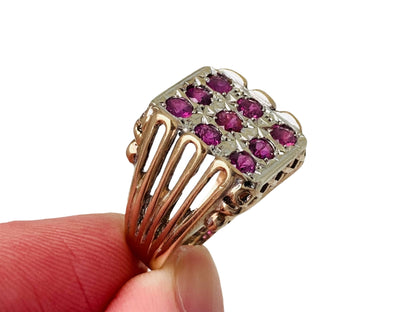 Vintage 9ct Gold Ruby Ring