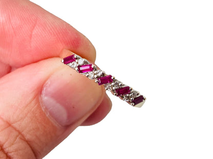 18ct Gold Ruby & Diamond Ring