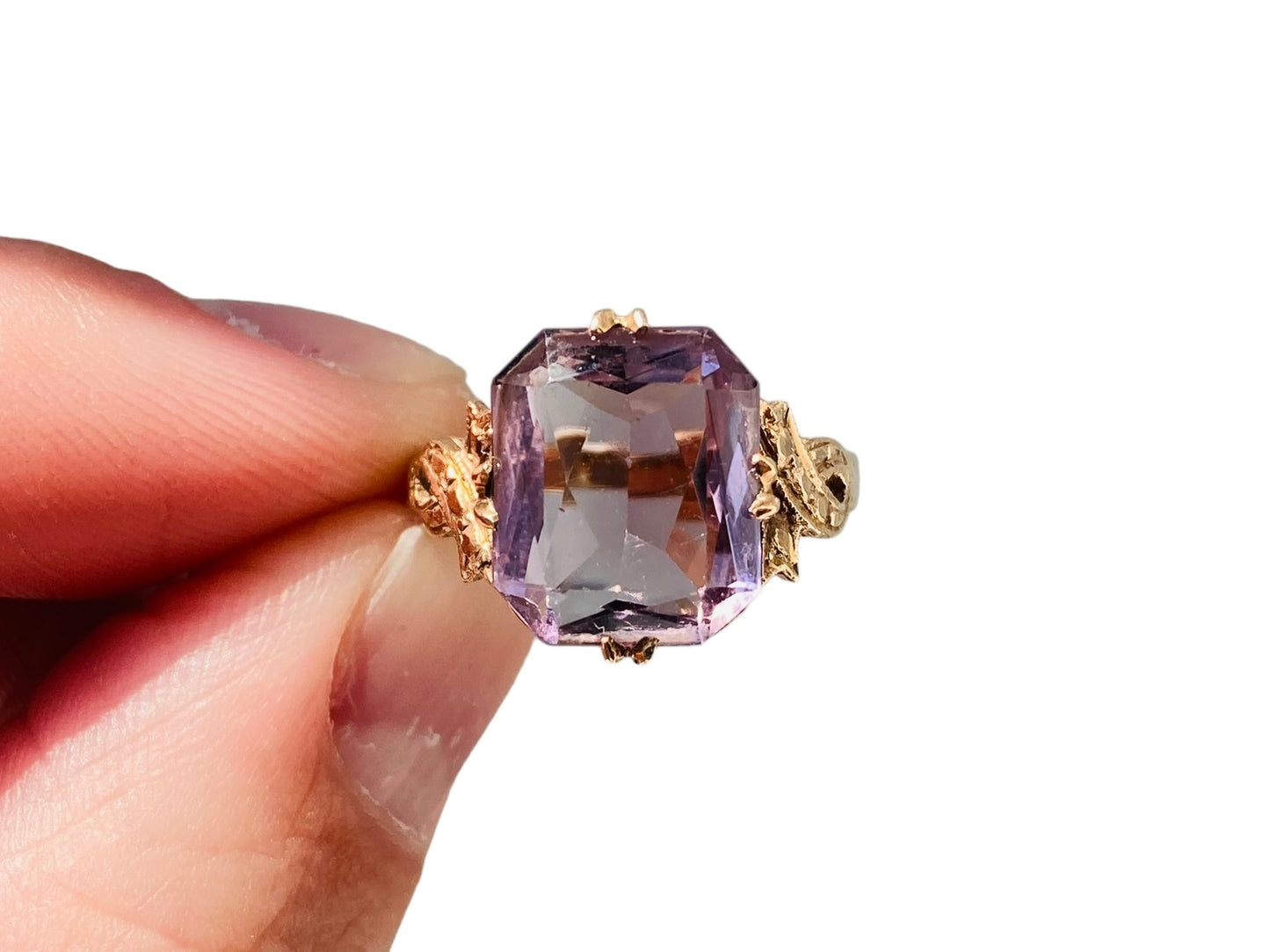 Vintage 9ct Gold Amethyst Ring