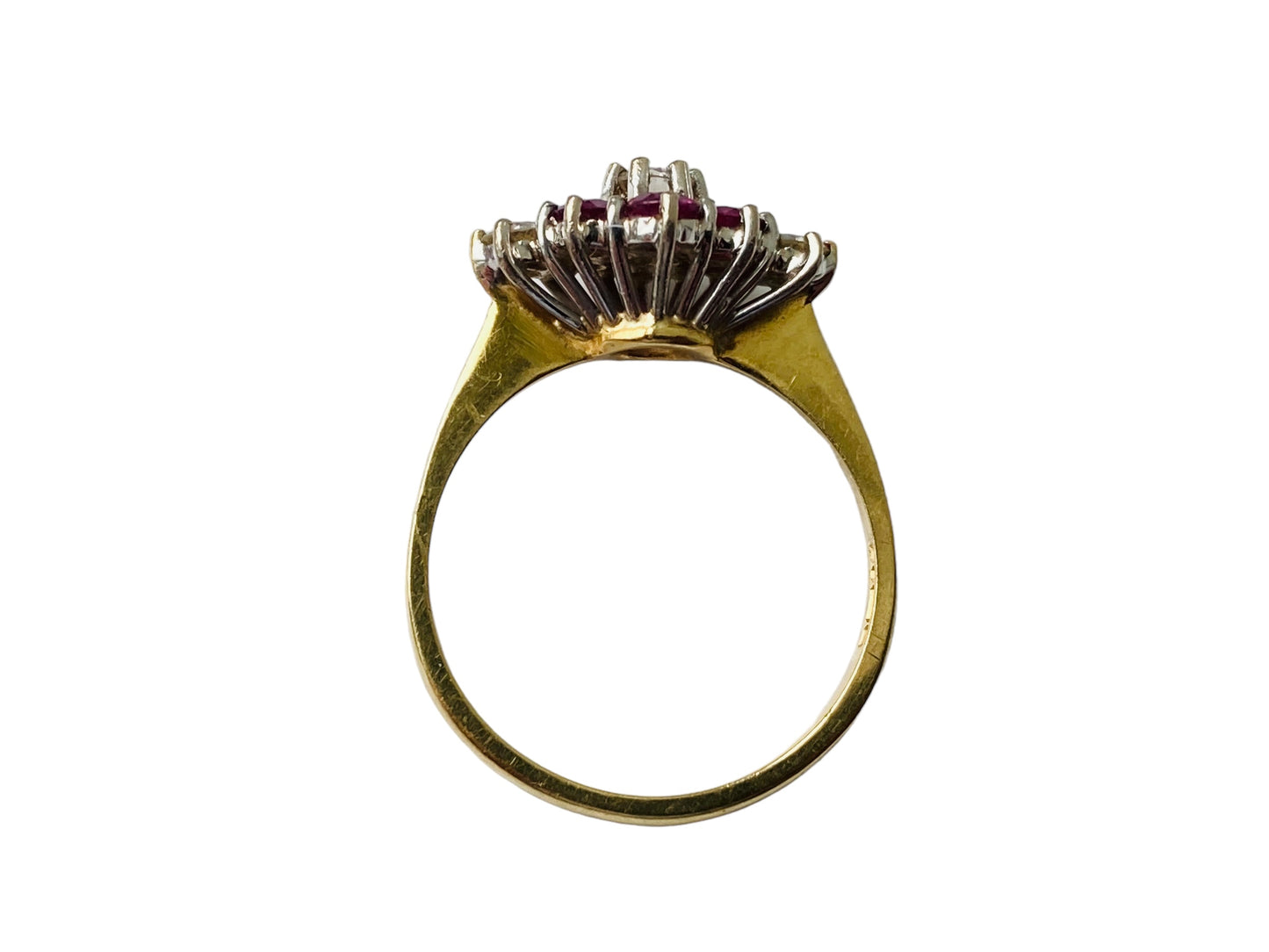 Vintage 18ct Gold Ruby & Diamond Ring