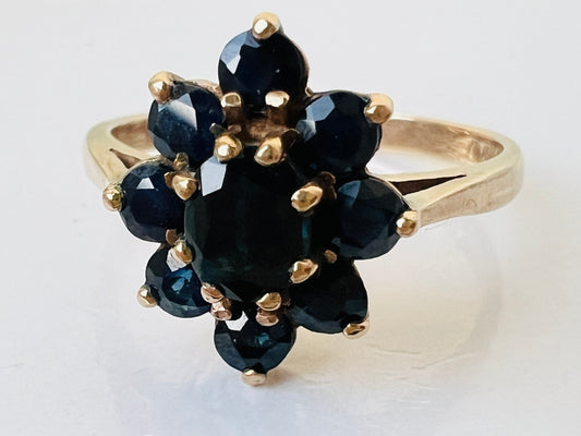Vintage 9ct Gold Sapphire Ring
