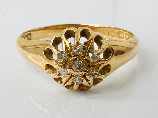 Antique 18ct Gold Diamond Ring
