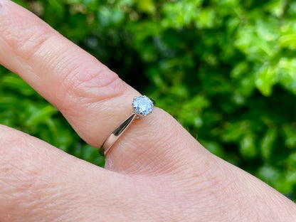 18ct Gold 0.33ct Diamond Solitaire Ring