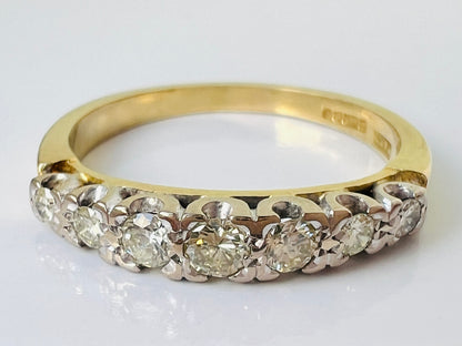 18ct Gold Seven-Stone Diamond Ring