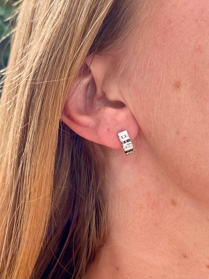 9ct Gold Diamond Earrings