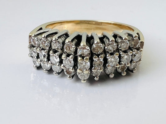 Vintage 9ct Gold Diamond Ring