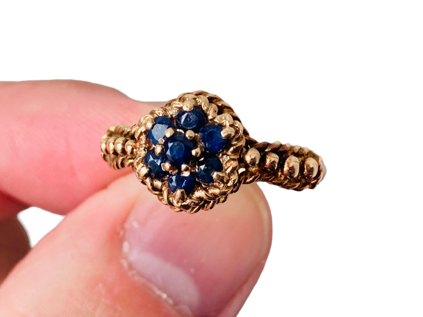 Vintage 9ct Gold Sapphire Ring