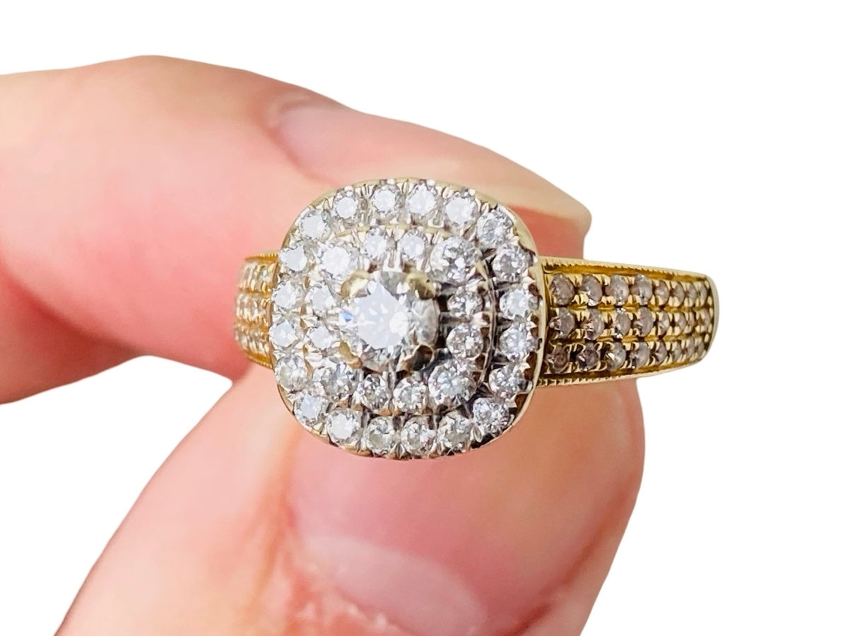 18ct Gold 0.84ct Diamond Ring