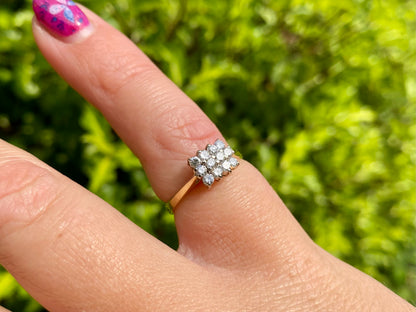 18ct Gold Diamond Cluster Ring