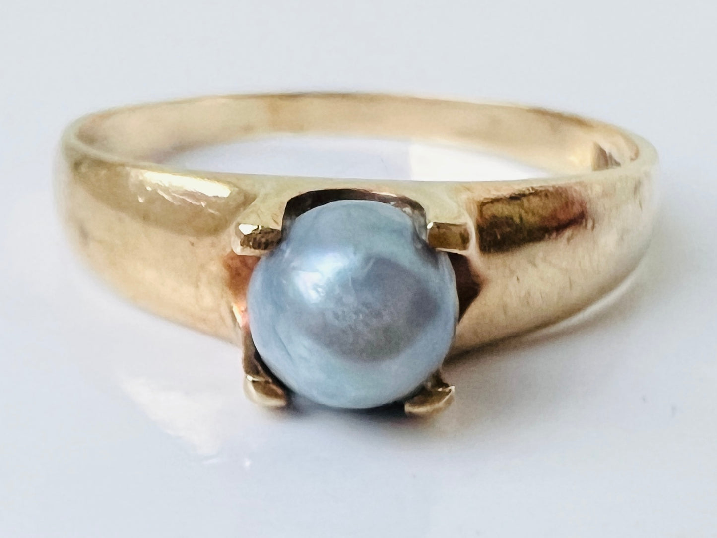 Vintage 9ct Gold Pearl Ring