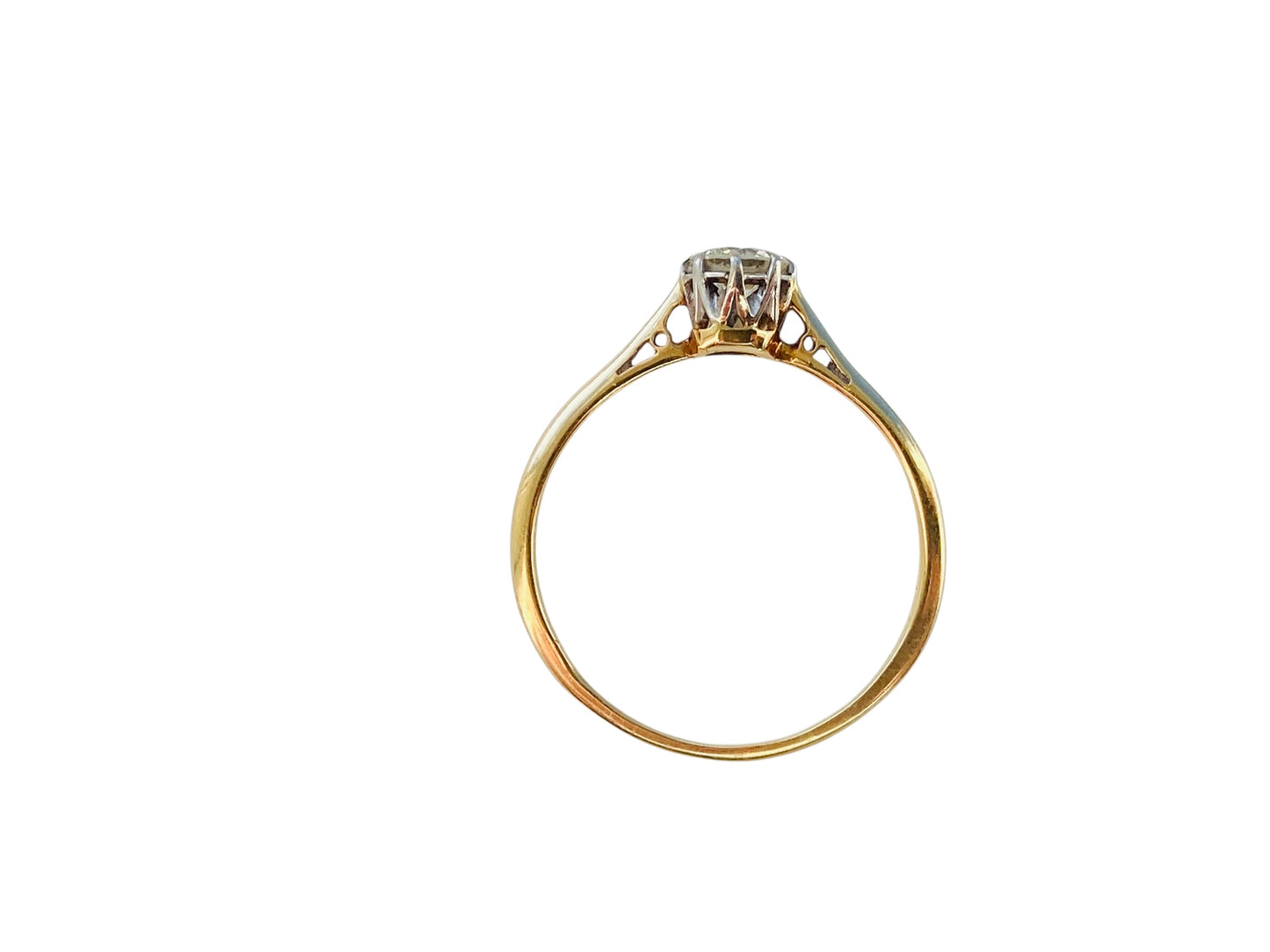 Vintage18ct Gold Diamond Solitaire Ring