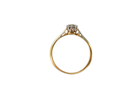 Vintage18ct Gold Diamond Solitaire Ring