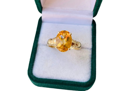 18ct Gold Citrine Ring