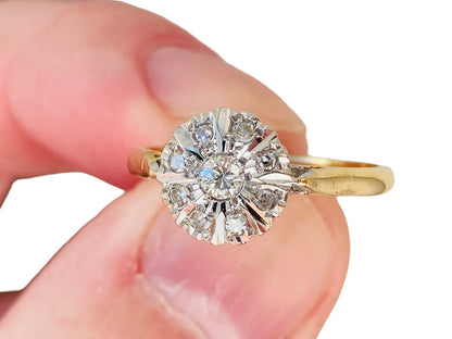 Vintage 18ct Gold Diamond Ring