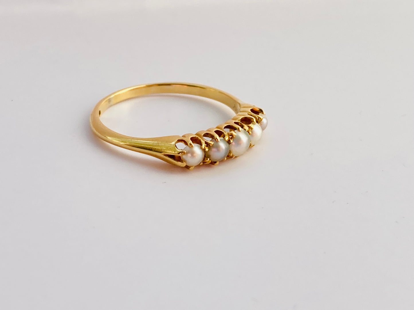 Antique 18ct Gold Pearl Ring