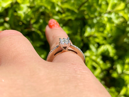 9ct Gold Diamond Ring