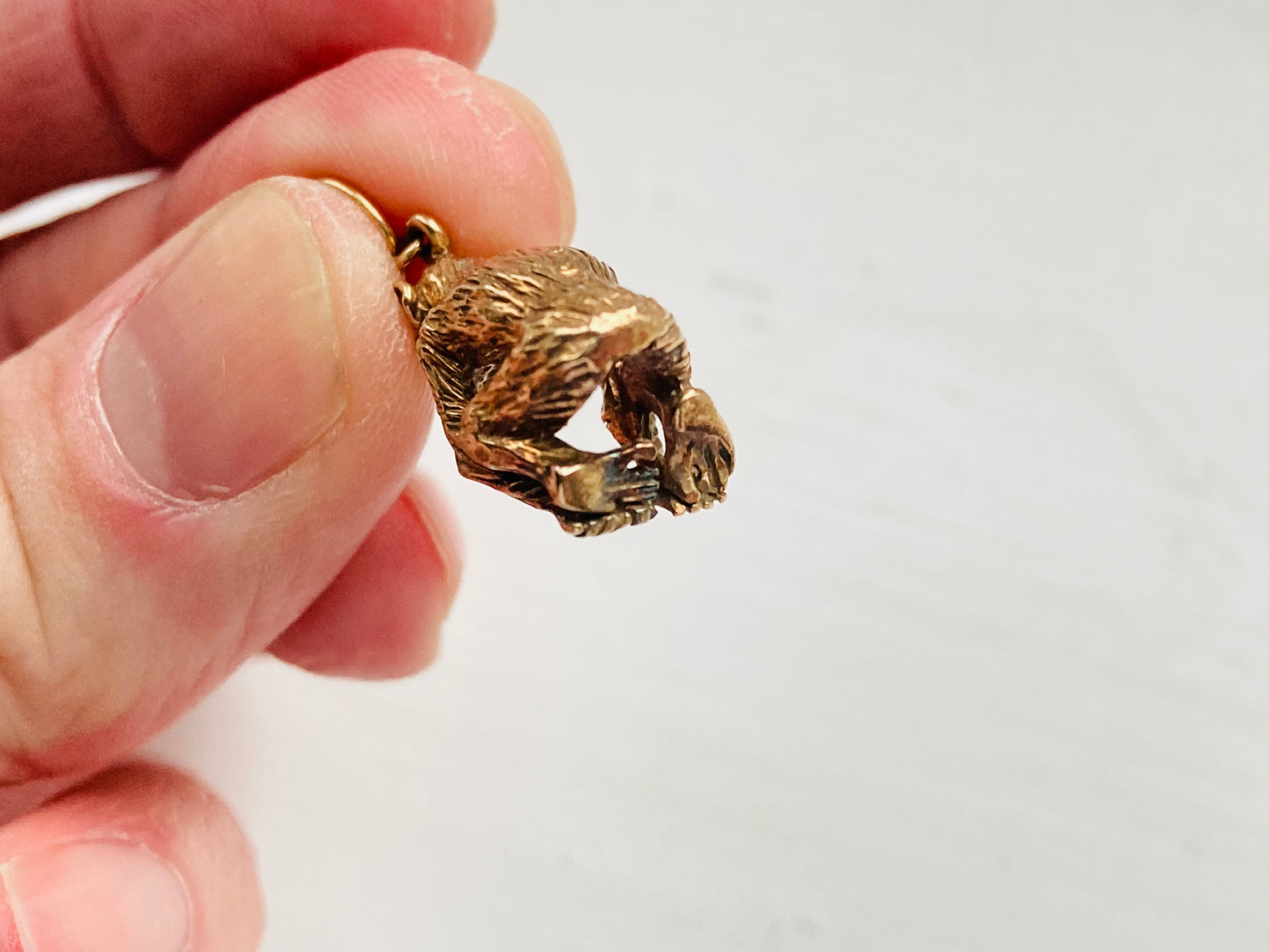 Vintage 9ct Gold Monkey Pendant