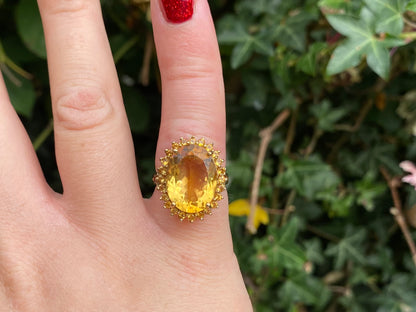 9ct Gold Citrine Ring