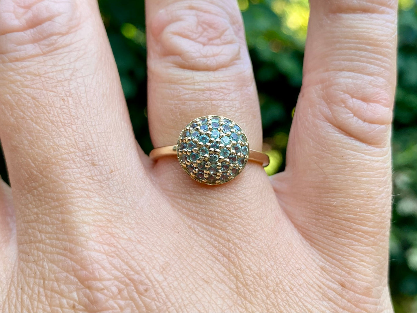 9ct Gold Green Beryl Ring