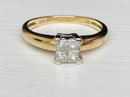 9ct Gold Diamond Ring