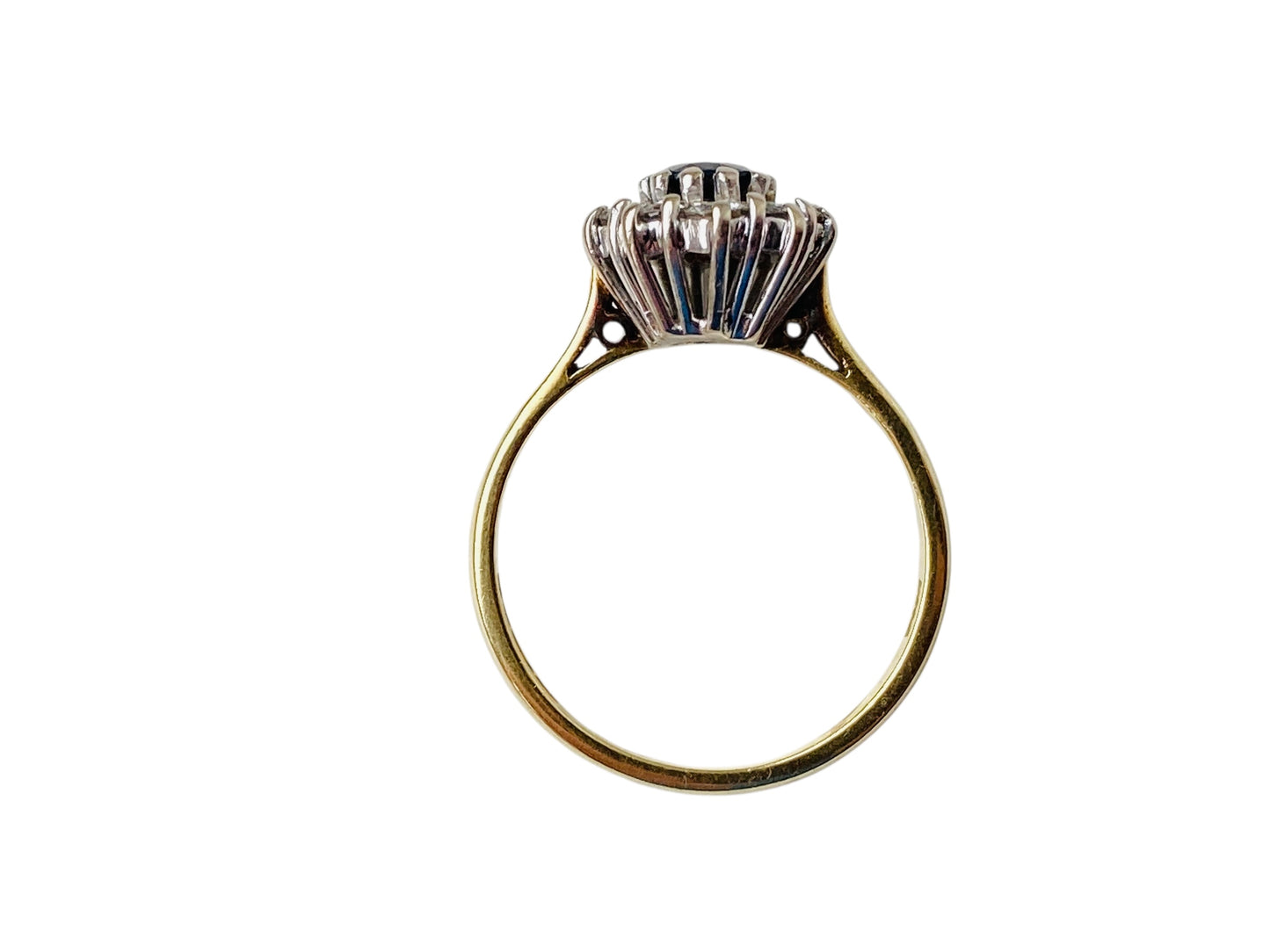 Vintage 18ct Gold Sapphire & Diamond Ring