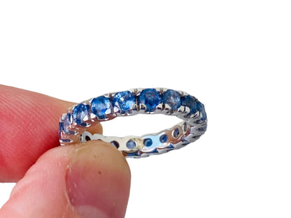 9ct Gold Sapphire Full Band Ring