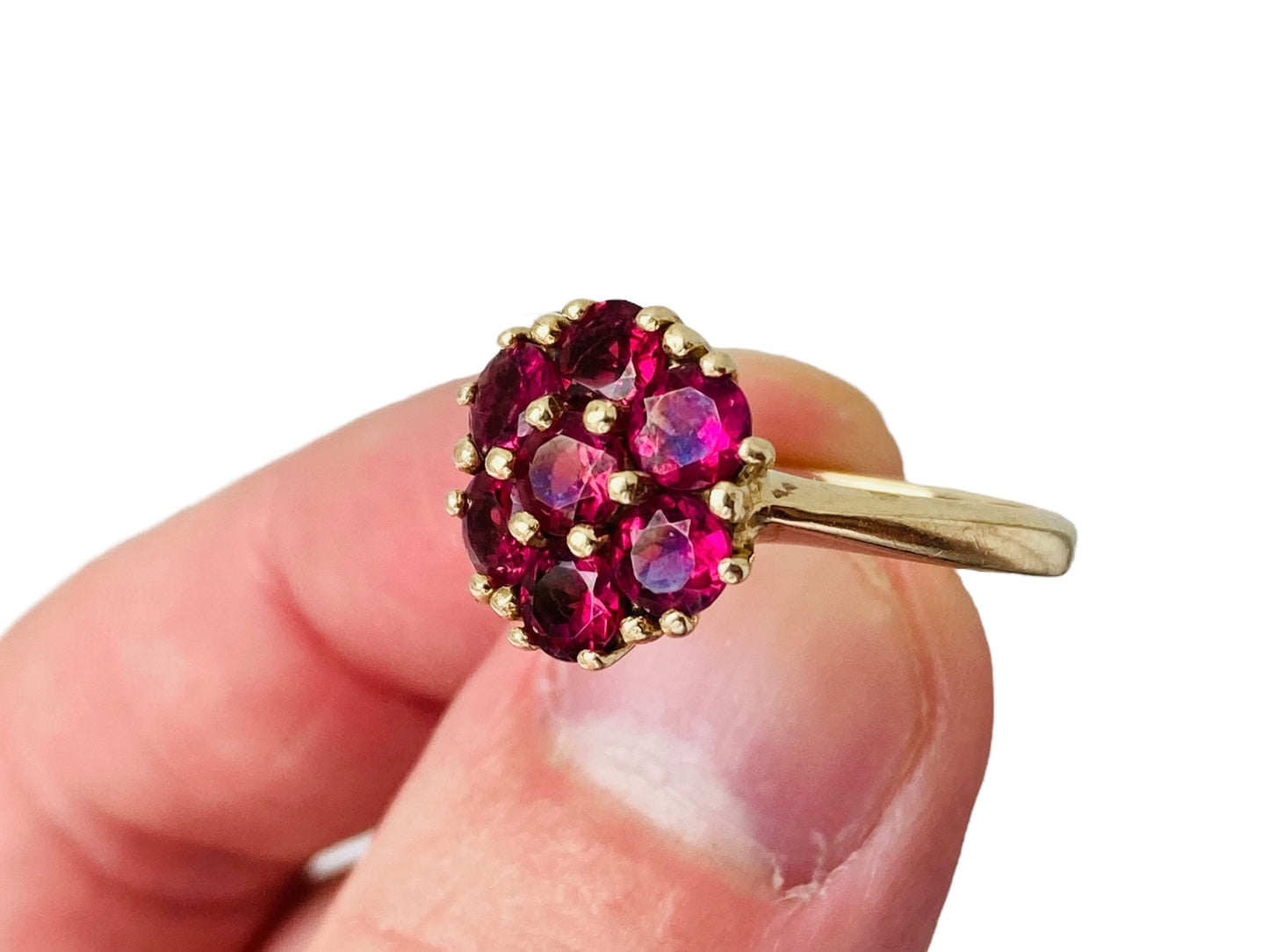 9ct Gold Rhodolite Garnet Ring