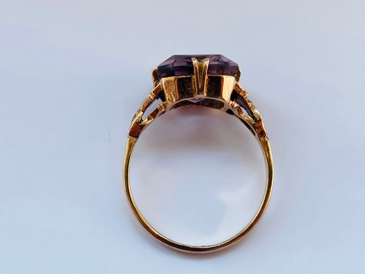 Vintage 9ct Gold Amethyst Ring