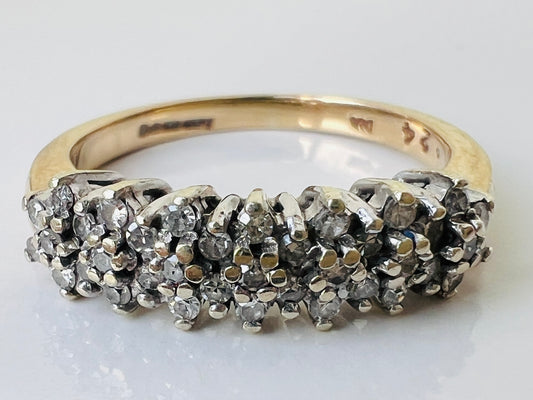 9ct Gold Diamond Cluster Ring