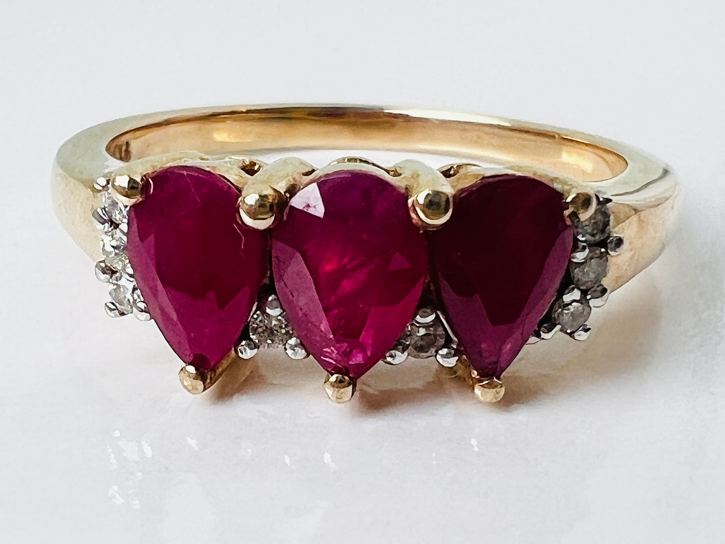9ct Gold Ruby & Diamond Ring