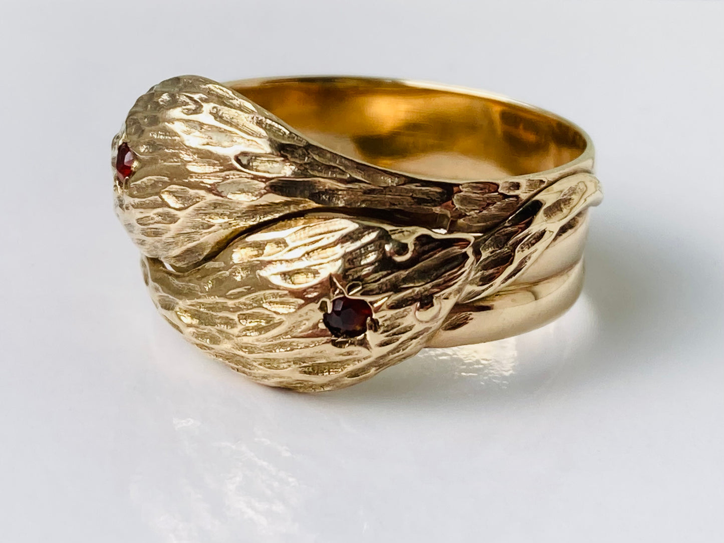 Vintage 9ct Gold Snake Ring