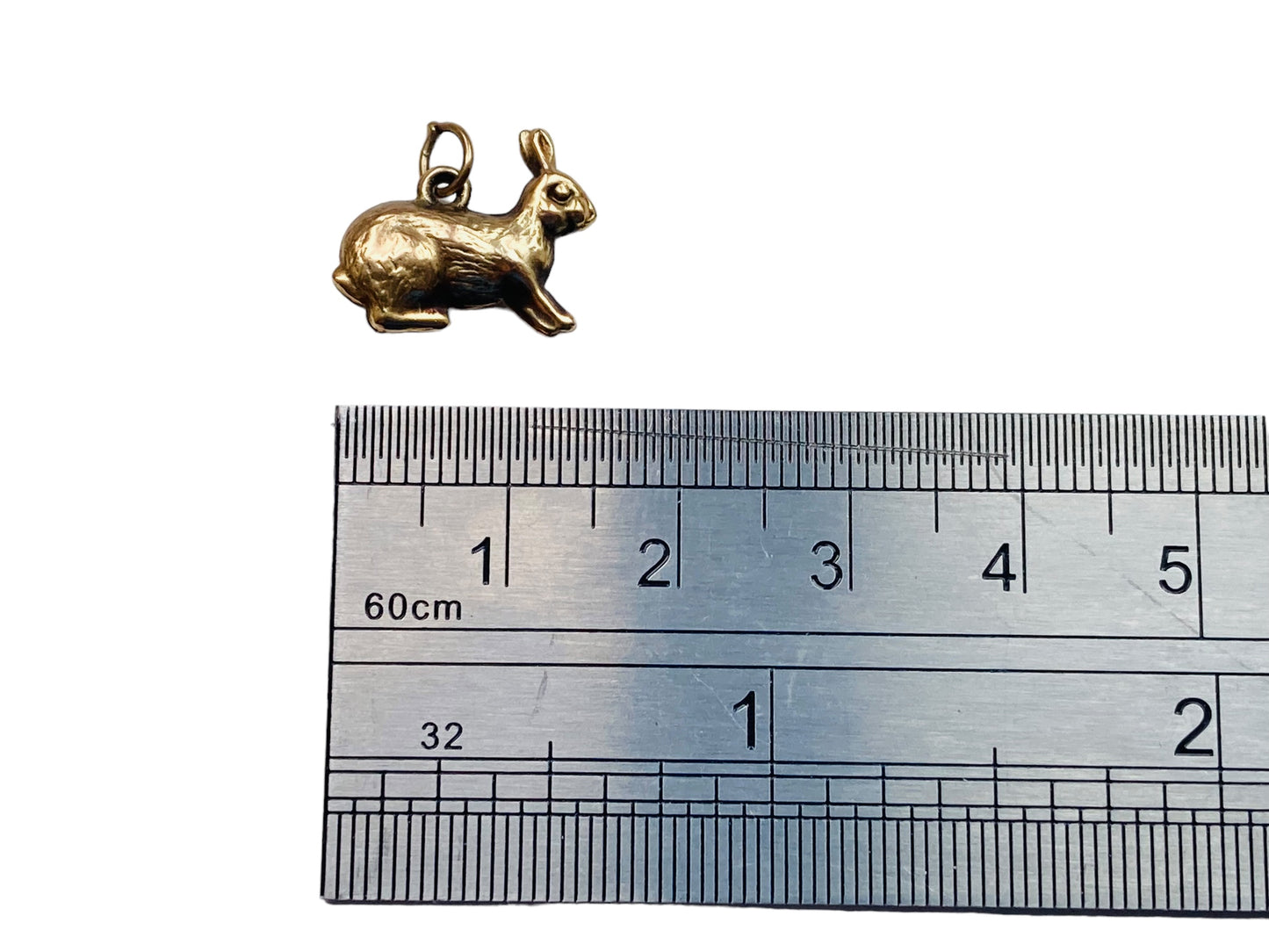 Vintage 9ct Gold Rabbit Pendant or Charm