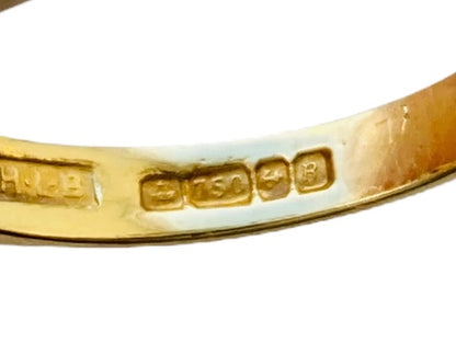 Vintage 18ct Gold Diamond Band Ring