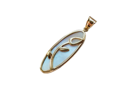 9ct Gold Mother Of Pearl Pendant