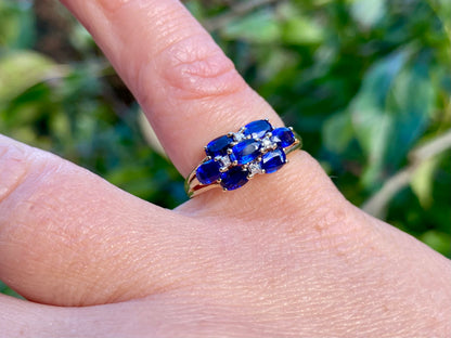 9ct Gold Kyanite & Diamond Ring