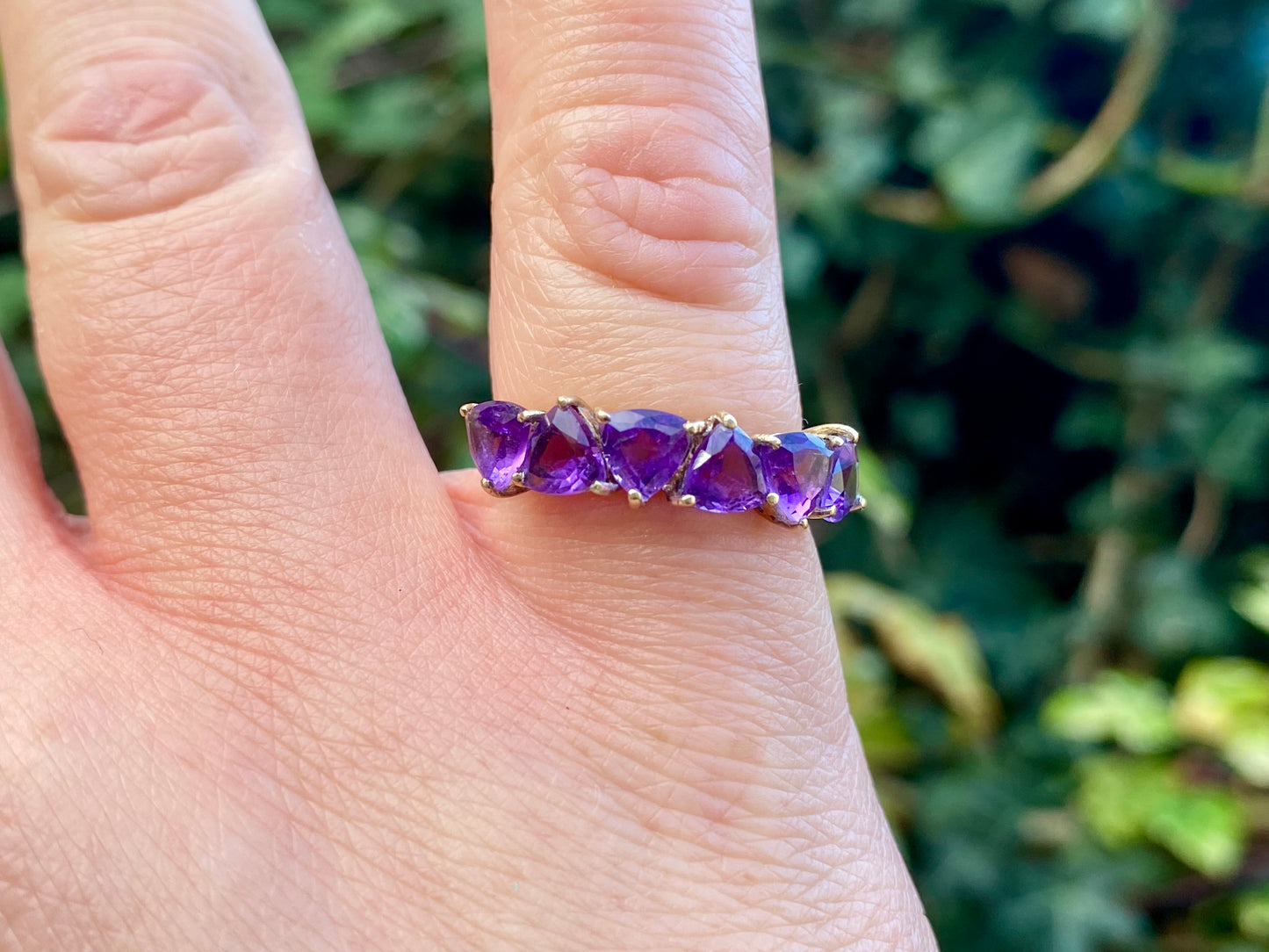 9ct Gold Amethyst Ring