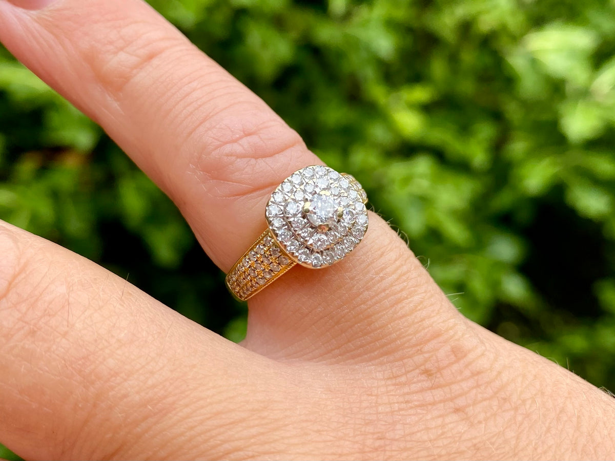 18ct Gold 0.84ct Diamond Ring